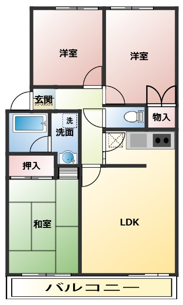 リベルテ東山の間取り