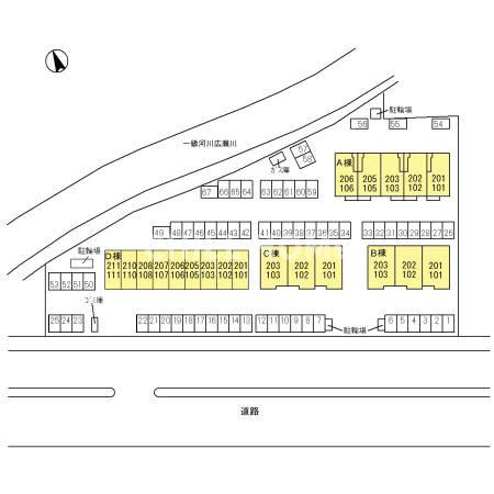 ルビー　Ａの区画図|当社、チルホームのHPもご覧ください(^^)/物件情報多数♪
