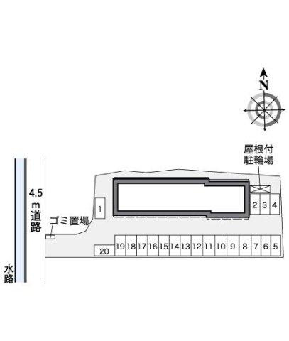 レオパレスＦ　ＯＨＡＮＡの区画図