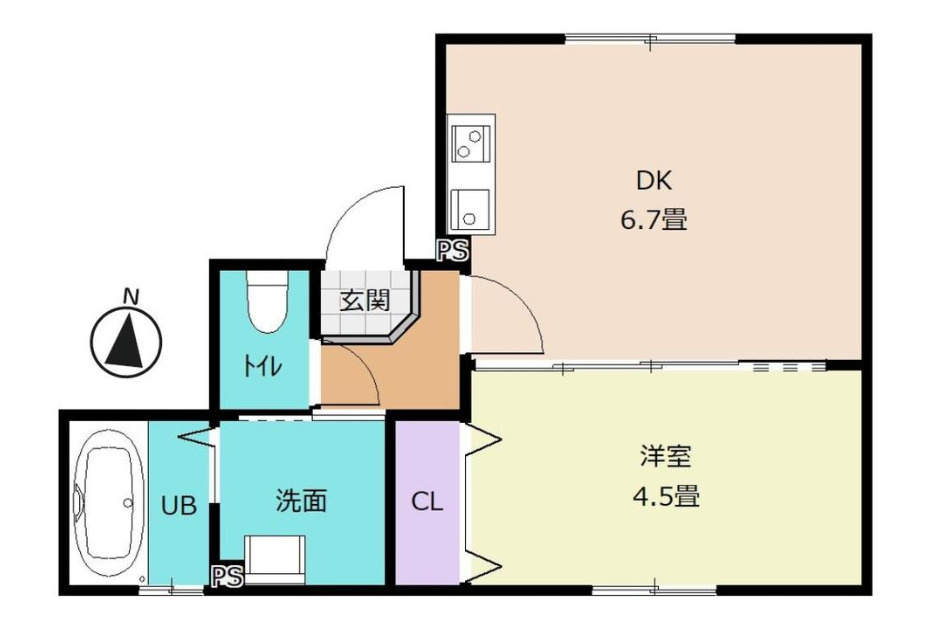 西宮北口の1棟収益マンション　好立地×高稼働の間取り