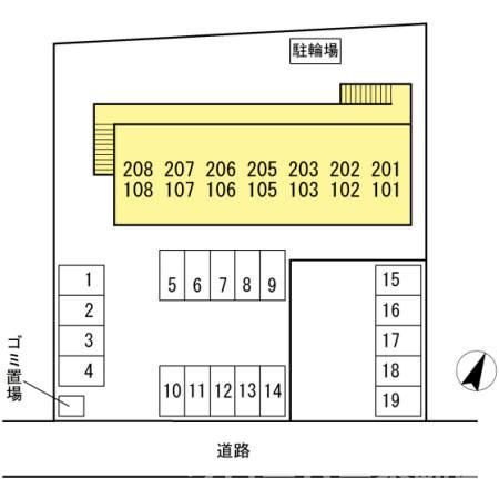 ヴェルデ津森の区画図