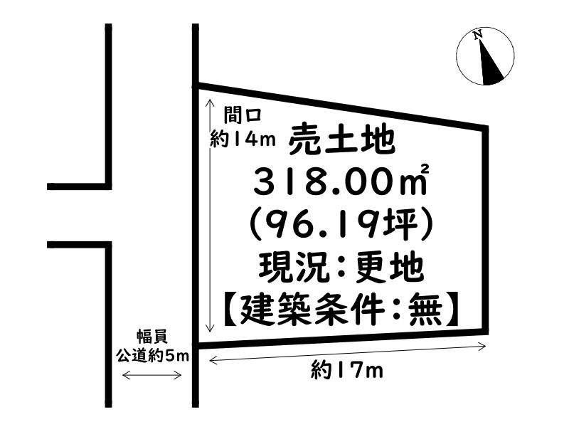 姫路市山田町牧野/売土地の土地図