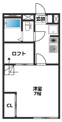 【間取り】 | アジュール那珂川 | 現況を優先します。反転の可能性あり