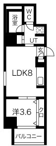 【間取り】 | トモ南堀江