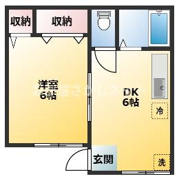 ヒルズB【おとり物件なし】#学生・社会人にオススメ！初期費用分割払いOK！の間取り