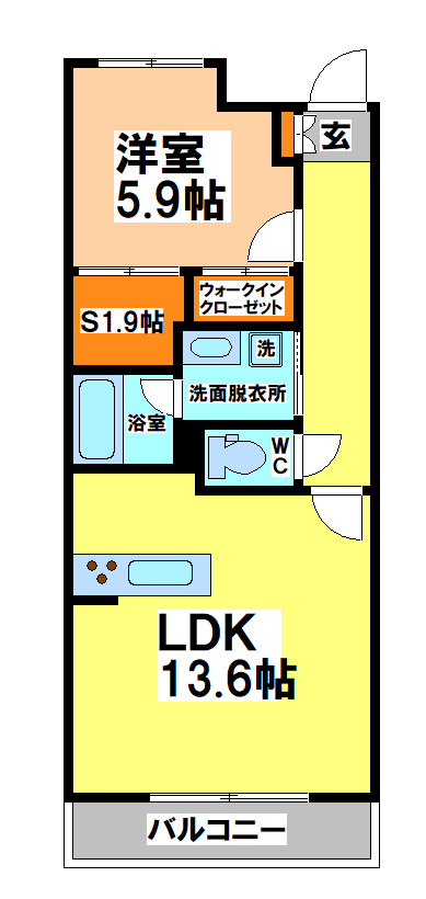 武蔵野市吉祥寺本町４丁目の賃貸マンションの間取り