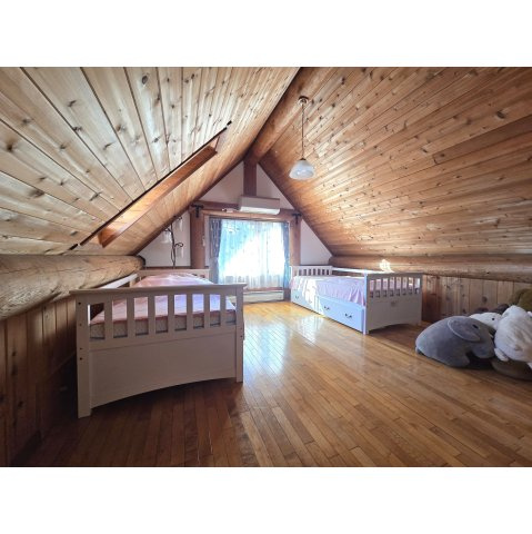 柏野町ログハウスの洋室