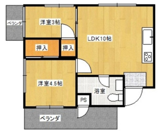 【間取り】 | シャトレ松尾（ＲＨ） | シャトレ松尾（ＲＨ）★那覇市松尾エリア