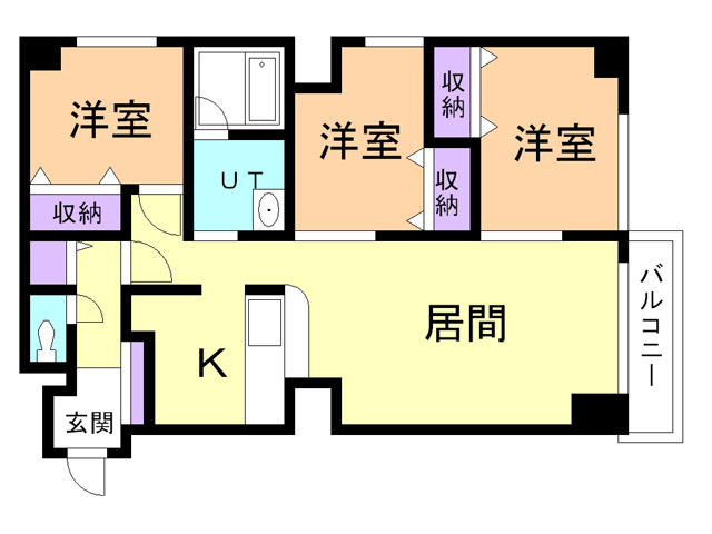 サンヴェール中央の間取り