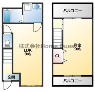 【間取り】 | 法善寺4丁目貸家