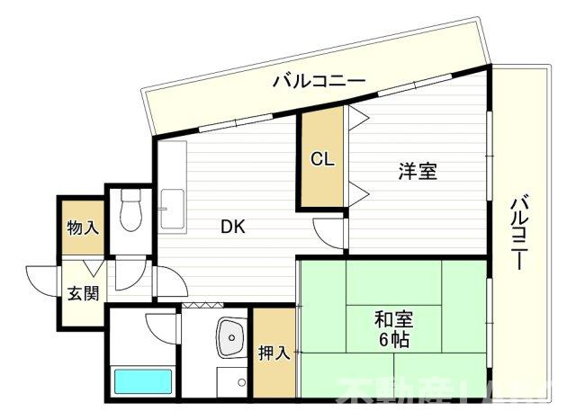サニーハイツ金田の間取り