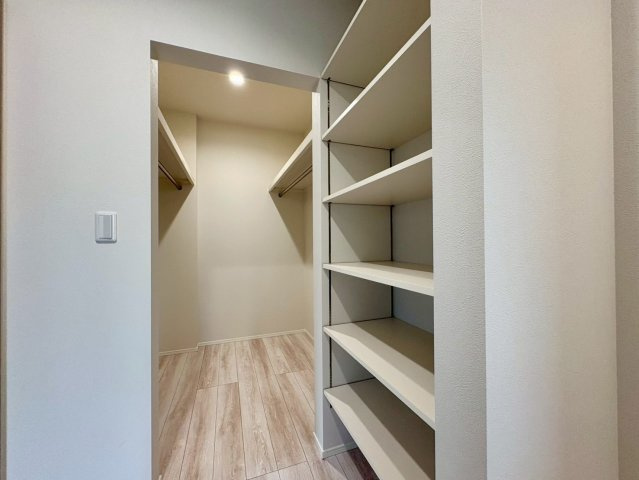 「LDK18帖超」南国市後免町2号地　新築一戸建ての収納|全室収納付！お部屋がすっきり片付く、豊富な収納スペース！