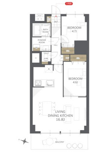 【間取り】八本松マンション 