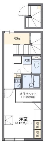 レオパレス蔵敷の間取り