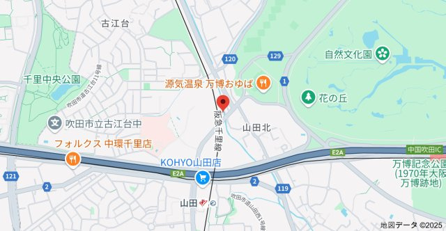 プレアデス千里山田の地図