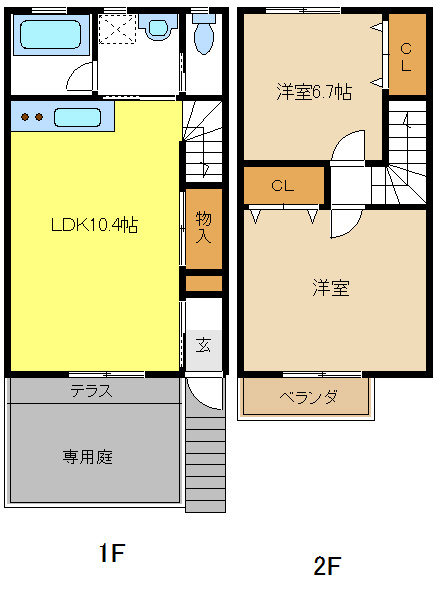 アプト大堀の間取り