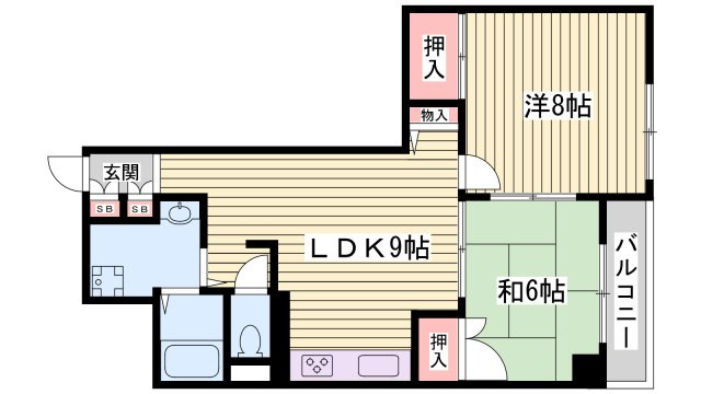 グリシーヌ静徳の間取り