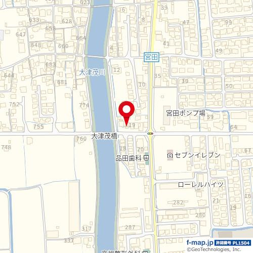 姫路市勝原区宮田　売り土地の地図