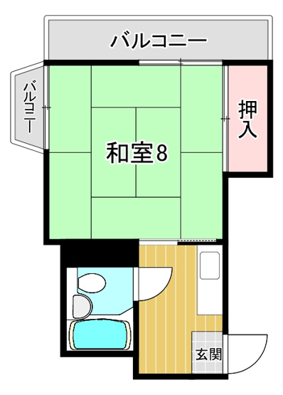 【間取り】 | ヴィラ皆生2番館