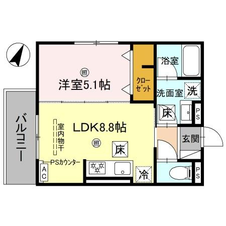 ピオーネ荘の間取り