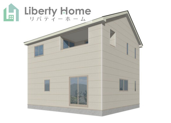 東海村村松第6　新築戸建　2号棟の完成予想図