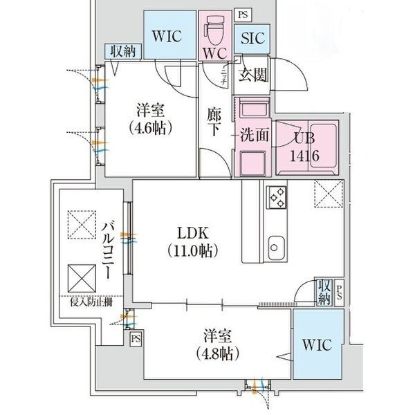 スプランディッドXの間取り
