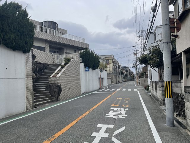 大阪市西淀川区の邸宅＋築浅店舗付きの前面道路含む現地写真