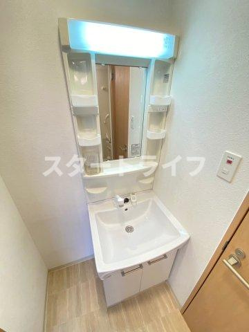 大阪市東淀川区東中島１丁目の賃貸マンションの洗面所