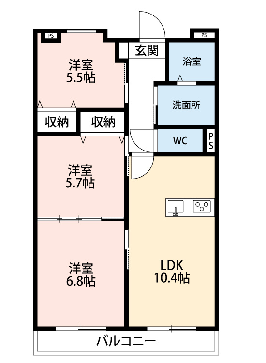 リバーサイド東洋　　刈谷市の賃貸ならクラスホーム刈谷店の間取り
