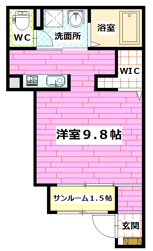 コンフォート25の間取り
