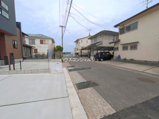 【前面道路含む現地写真】 | 名古屋市中川区水里5丁目289【仲介手数料無料】新築一戸建て　1号棟