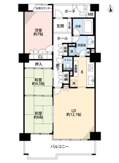 【間取り】 | ライフフィールドハイム茨木