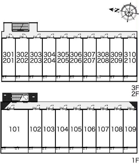 レオパレスＭａｋｅａｒｒｏｗⅢの区画図