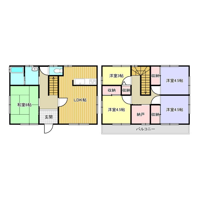 西条市喜多台104-15　中古戸建の間取り