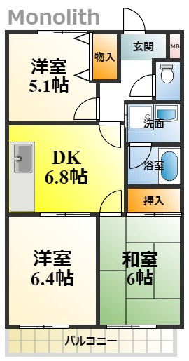スプルース泉ヶ丘の間取り