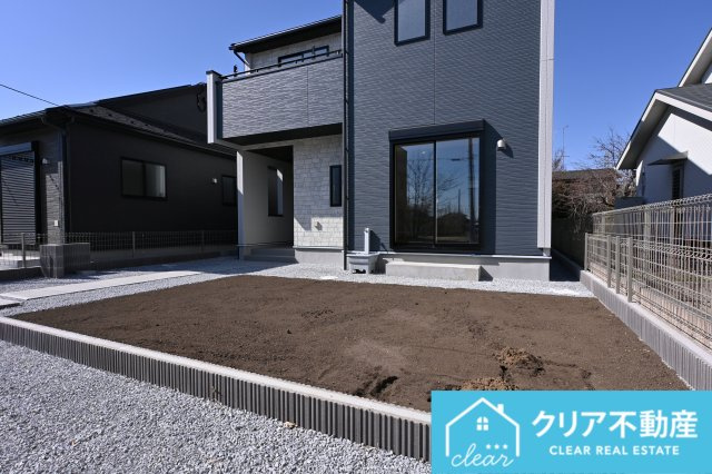 【庭】 | 太田市鳥山中町　ブルーミングガーデン | 広々としたお庭でバーベキューやガーデニングも楽しめます♪
