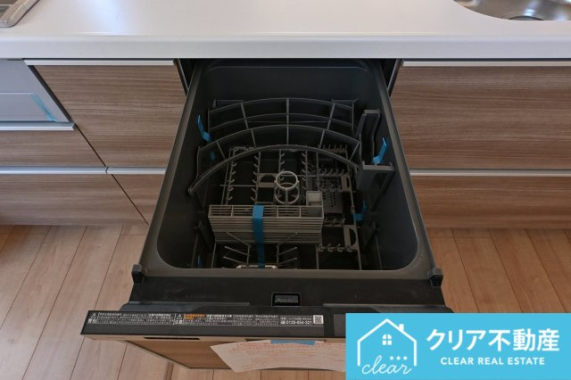 【キッチン】 | 太田市鳥山中町　ブルーミングガーデン | 食器洗い乾燥機付きシステムキッチン。毎日の家事の負担を減らします！