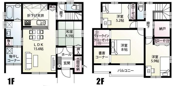 坂東市岩井【全６区画】4号棟の間取り
