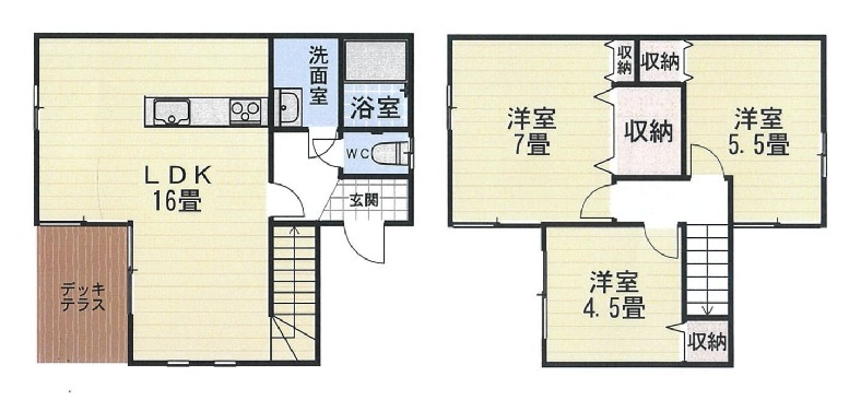 海南市且来・中古戸建・54753の間取り