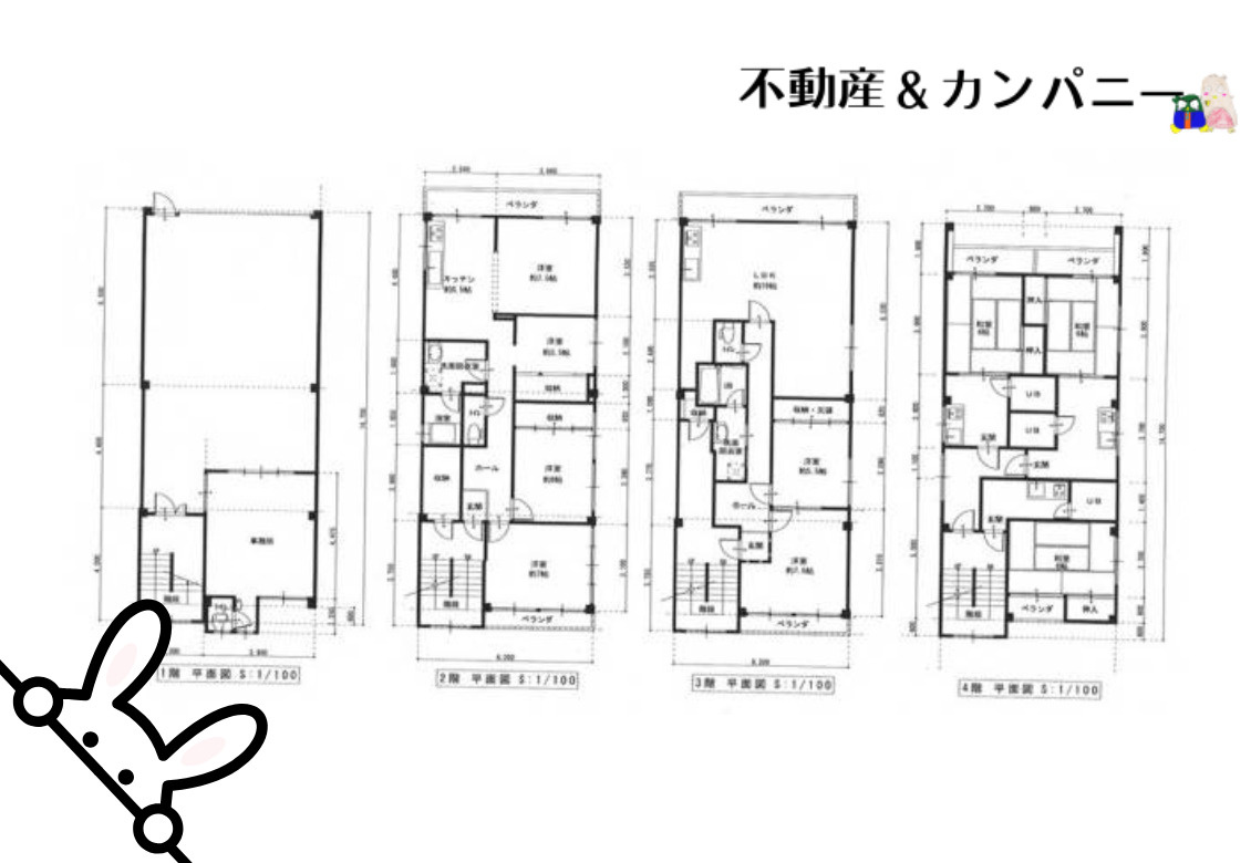本町7丁目の売ビル　松山市本町7丁目の事業用ビルの間取り