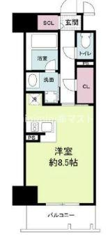 大阪市西区立売堀１丁目の賃貸マンションの間取り