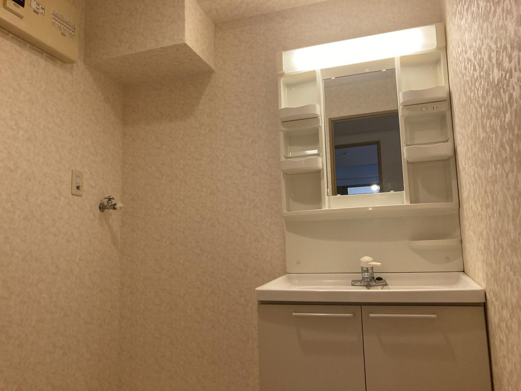 熊本市中央区本荘５丁目の賃貸マンションの独立洗面台