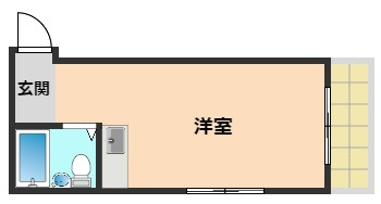 高槻市寿町１丁目のアパートの間取り
