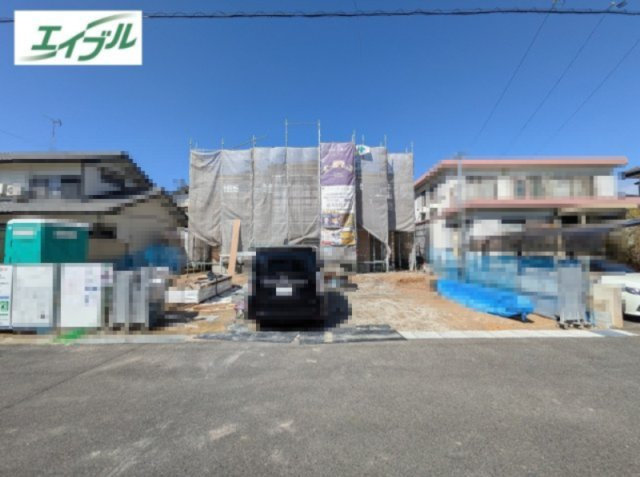 小牧市古雅４丁目　新築戸建の外観|南面道路・陽当たり良好。