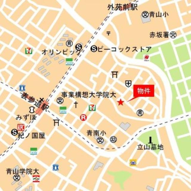 ジオ南青山の地図