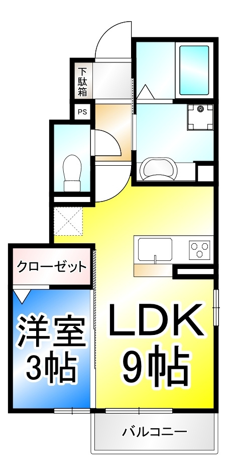 蔵谷ハイツの間取り
