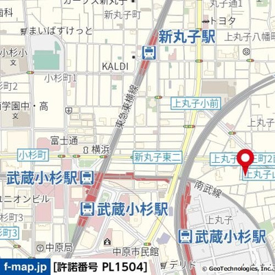 【地図】 | スカイコート武蔵小杉第４