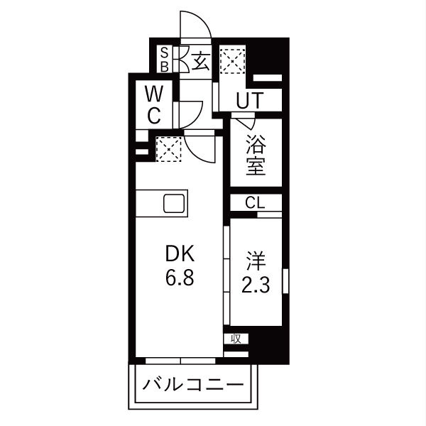 GRAN PASEO蒲田Ⅲの間取り