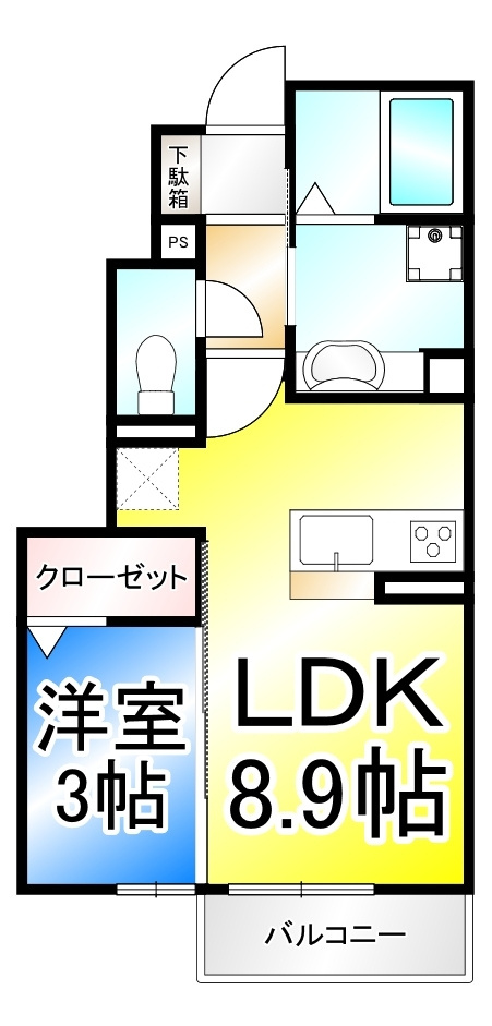 蔵谷ハイツの間取り