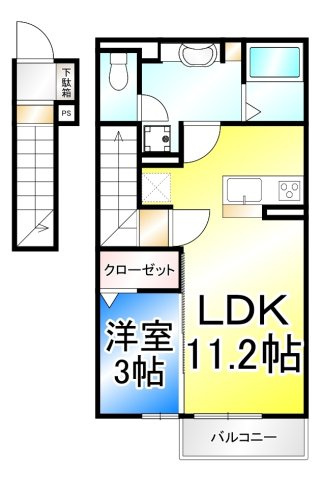 蔵谷ハイツの間取り